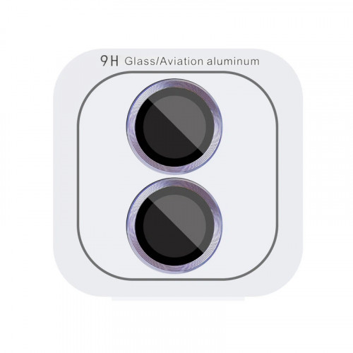 Защитное стекло Monblan для камеры iPhone 16/16 Plus Metal Ring Series (Blue)